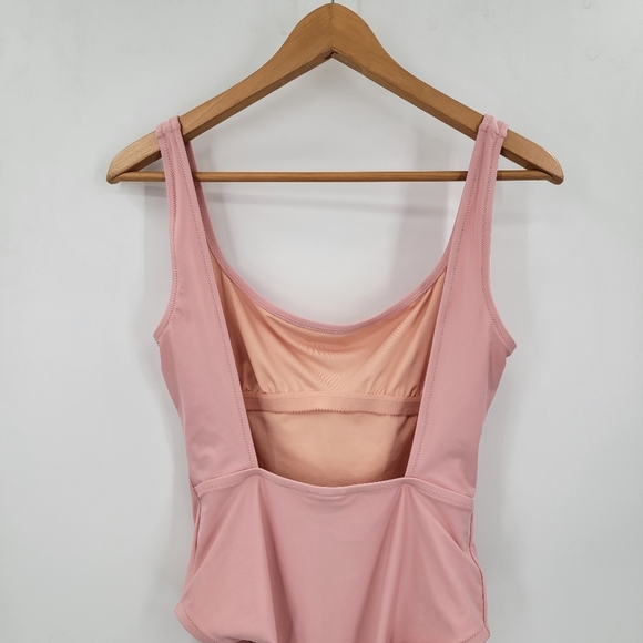 Madewell New One Piece Petal Pink Swimsuit Women's Small Square Back Minimalist - Picture 13 of 16
